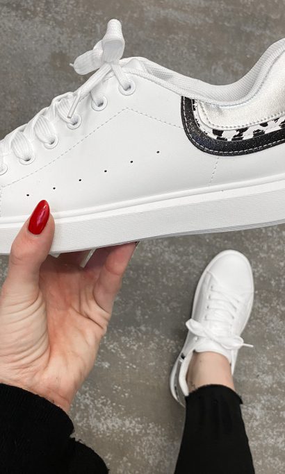 EVY SILVER SNEAKER WHITE