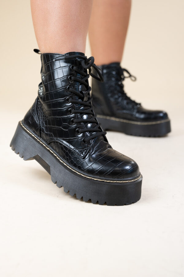 JAYDI PRINT BOOTS BLACK