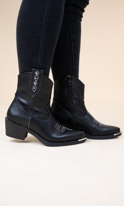 MILEY WESTERN BOOTS BLACK