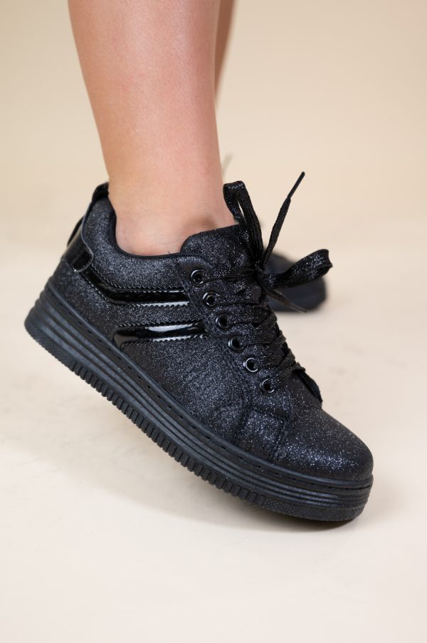DEMI GLITTER SNEAKER BLACK