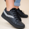SHENA SNAKE SNEAKER BLACK