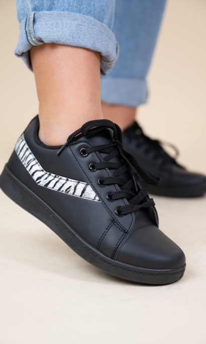SHENA SNAKE SNEAKER BLACK