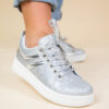 DEMI GLITTER SNEAKER SILVER