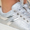 DEMI GLITTER SNEAKER SILVER