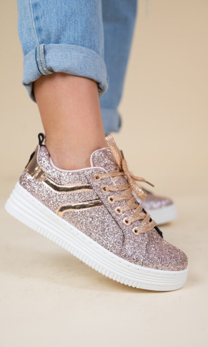 DEMI GLITTER SNEAKER PINK