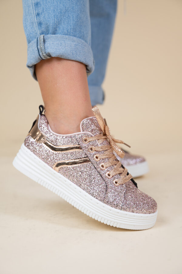 DEMI GLITTER SNEAKER PINK
