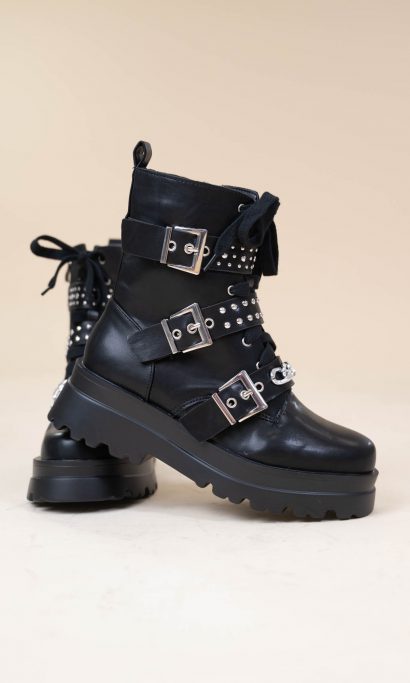 SILVE BOOTS BLACK