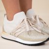 LIO GLITTER SNEAKER BEIGE