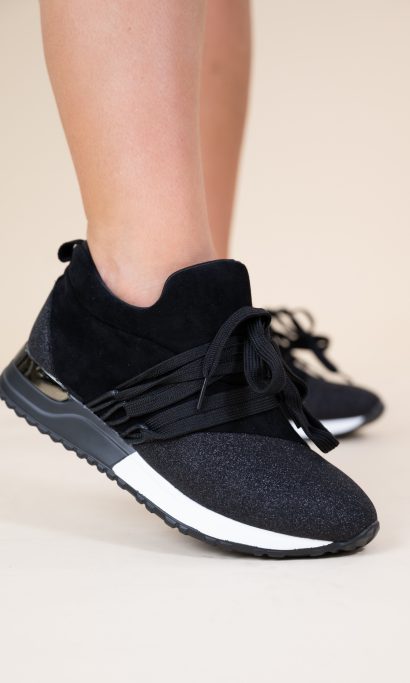 LIO GLITTER SNEAKER BLACK