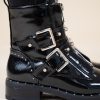NATHALIE LACQUER BOOTS