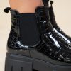 LAVIE BOOTS CROCO BLACK