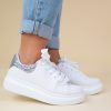 FLEUR GLITTER SNEAKER SILVER