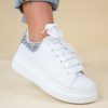 FLEUR GLITTER SNEAKER SILVER