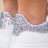 FLEUR GLITTER SNEAKER SILVER