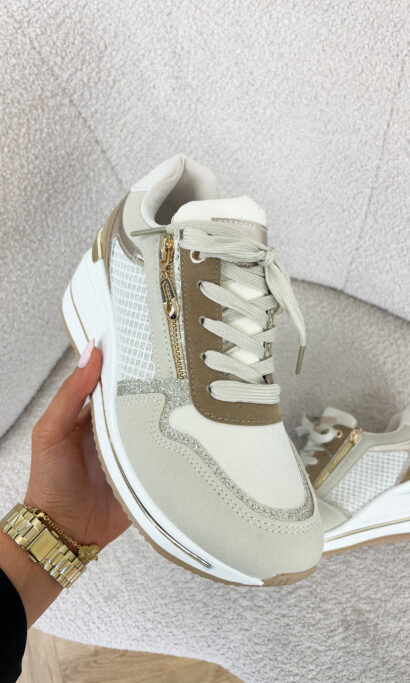 Celia sneaker beige