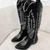Hailey western boots zwart