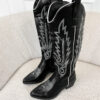 Hailey western boots zwart