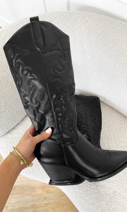 Charlie western boots zwart