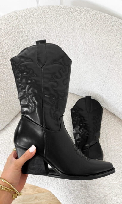 Bo western boots zwart