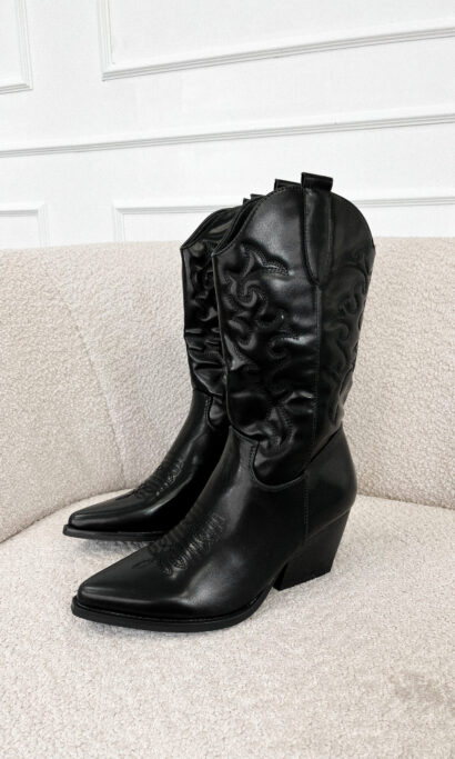 Bo western boots zwart